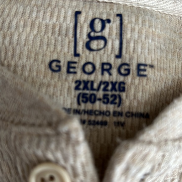 George Cream Long Sleeve Thermal Shirt - Picture 2 of 7
